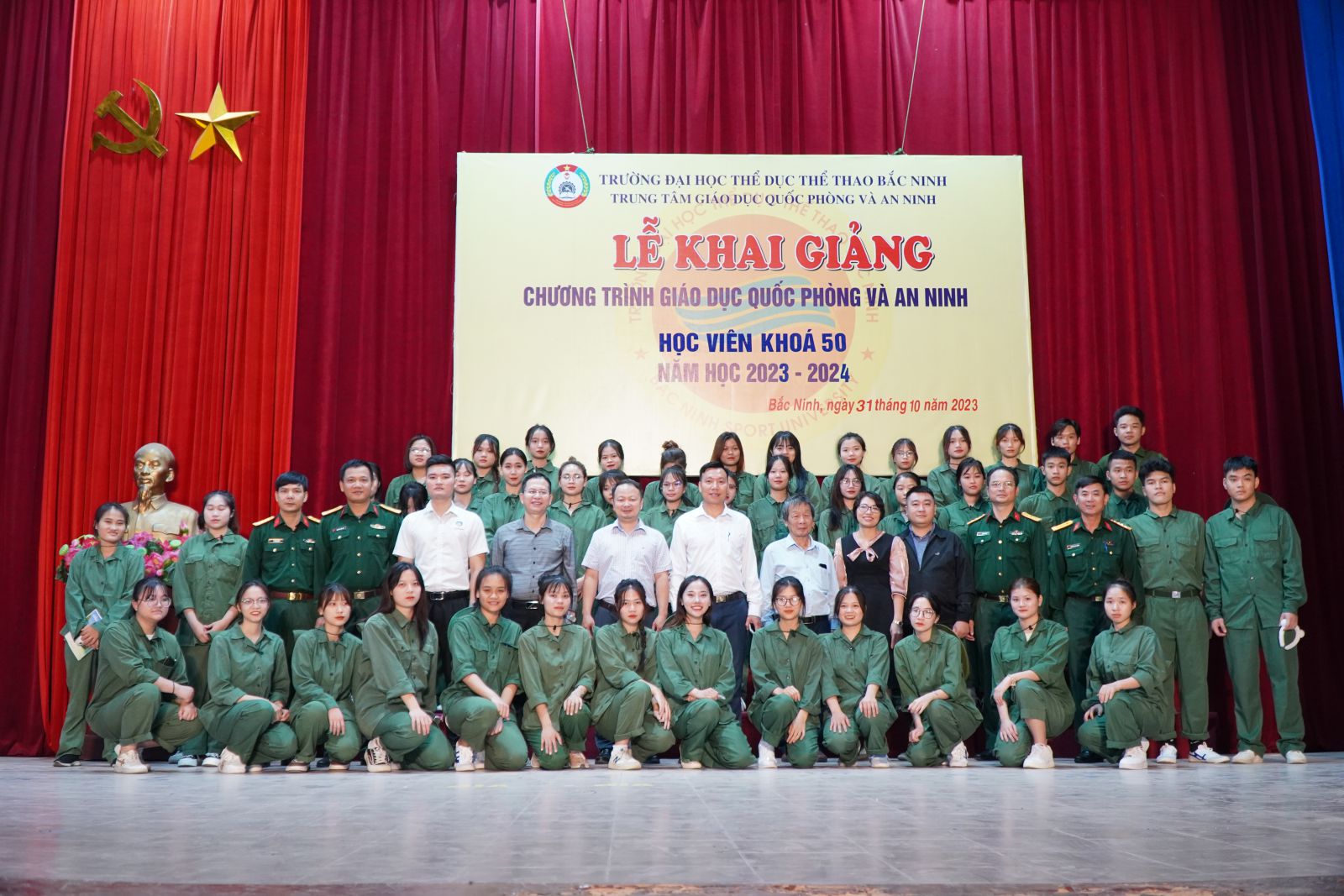 Khai giảng khóa học Giáo dục Quốc phòng – An Ninh cho sinh viên Khóa 16 Trường Đại học Quốc tế Bắc Hà